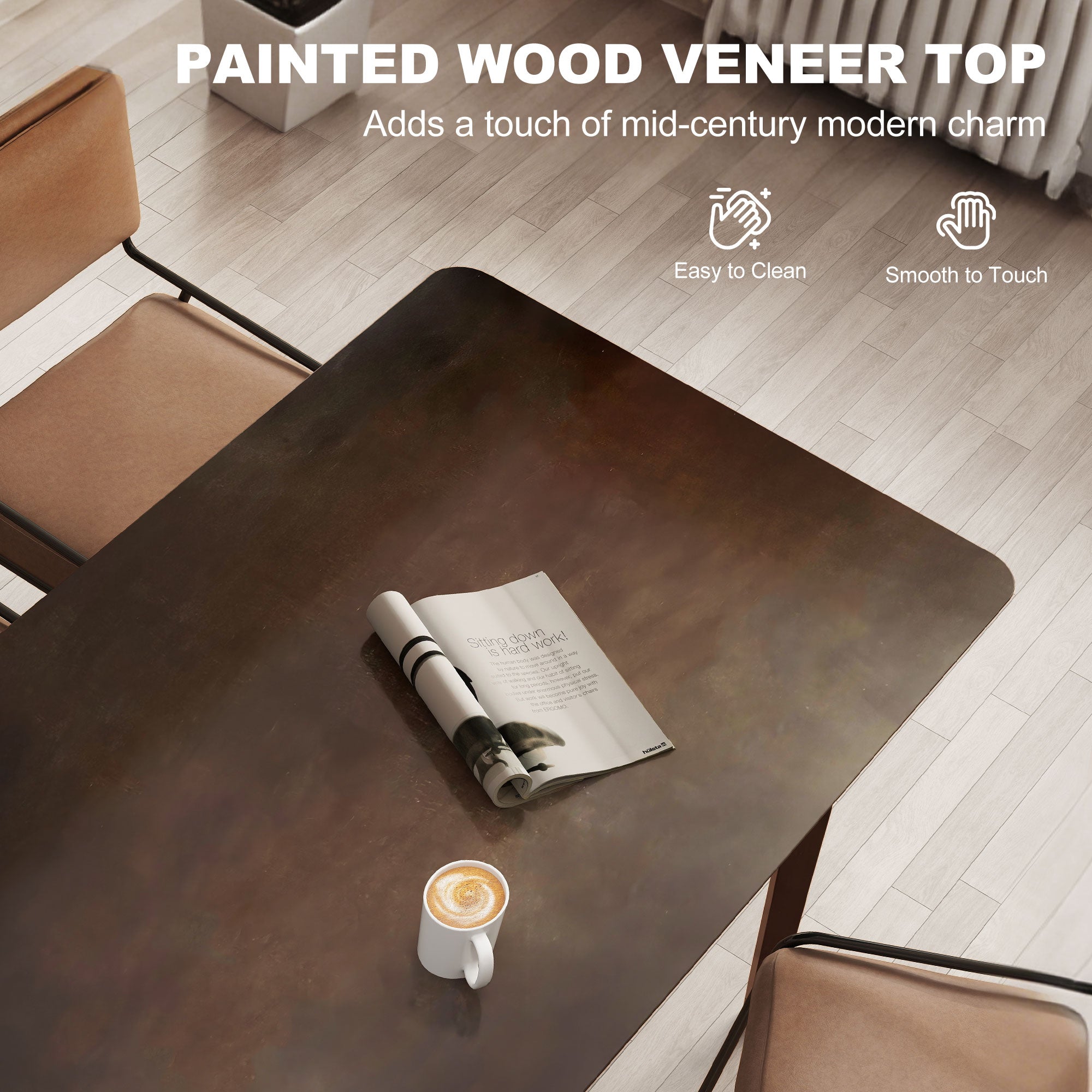 47.2" Rectangle Dining Table for 4