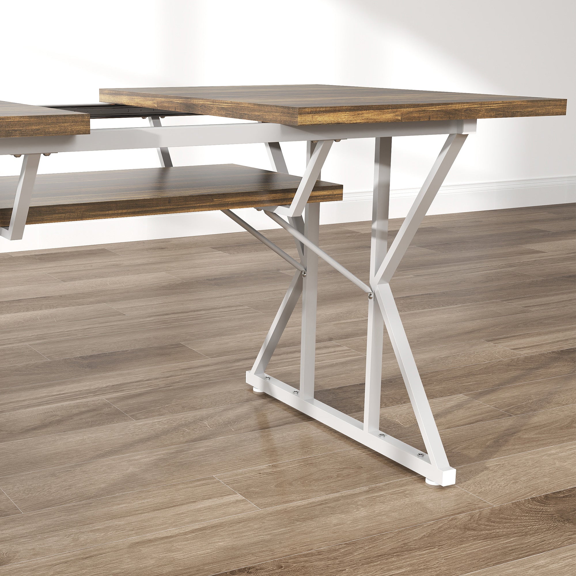 47"-63" Extendable Dining Table for 4-6