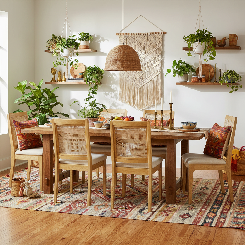 Artistic Boho Dining