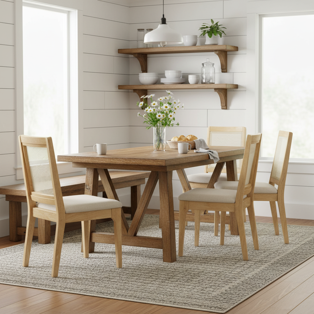 Cozy Farmhouse Breakfast Nook