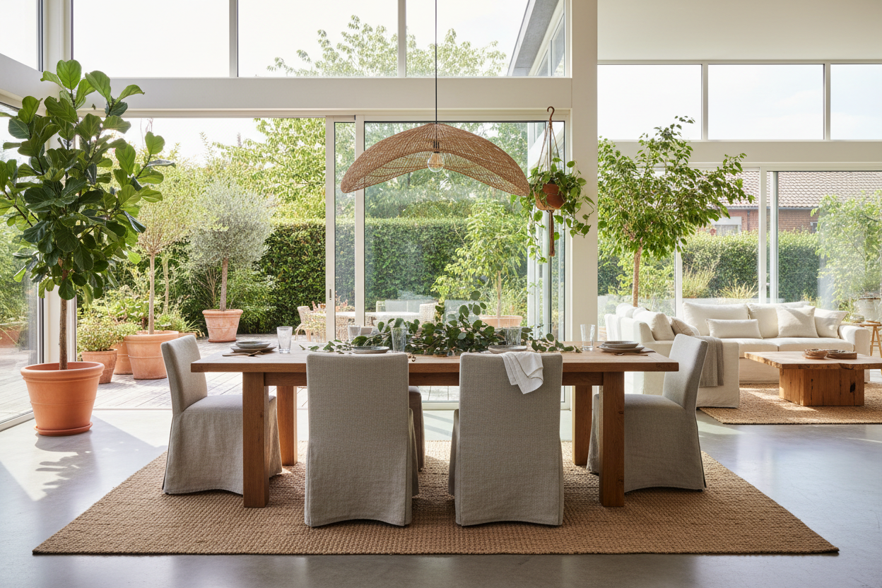 esta demasiado lujosa un poco mas normal y mas abierta y verde l casa