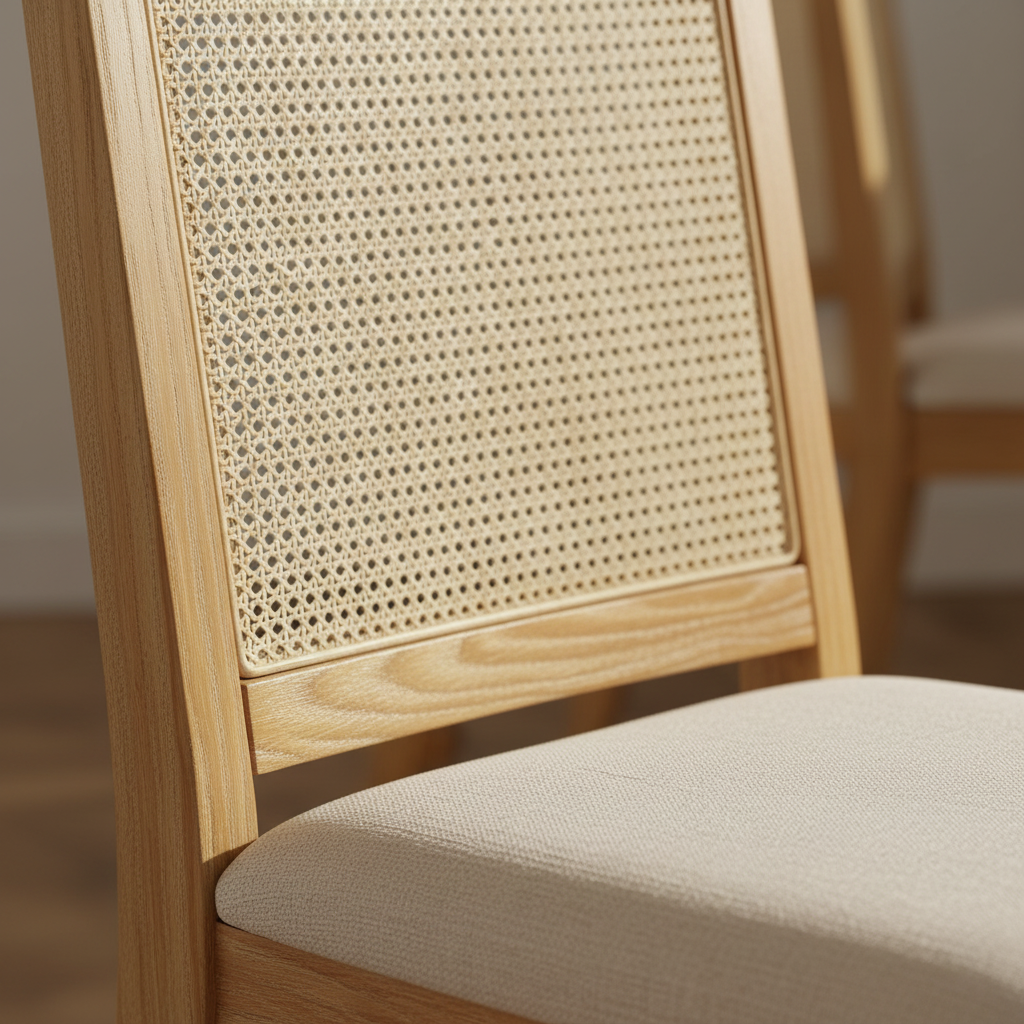Hand-Woven Rattan Details