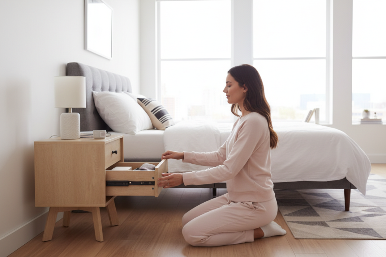 Mid-Century Nightstand - Lifestyle