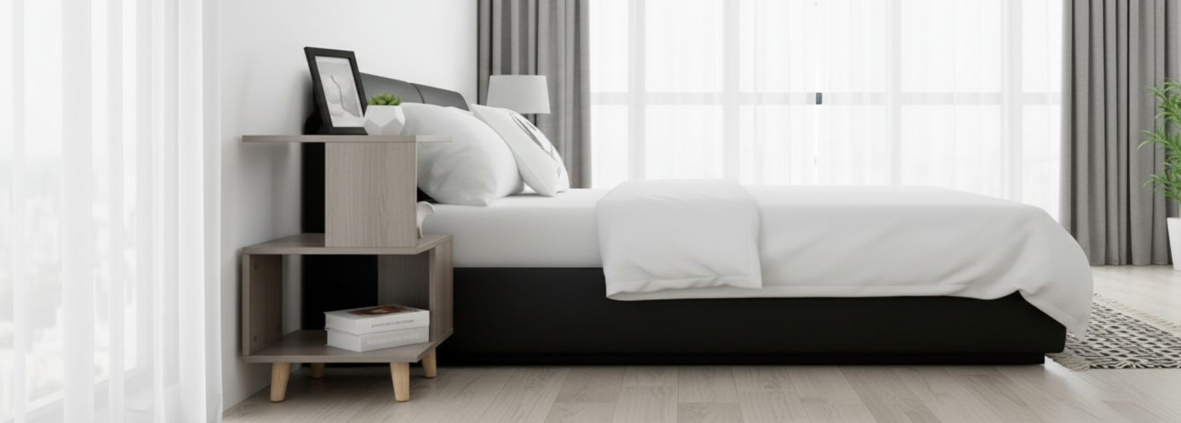 Modern Nightstand - Side View