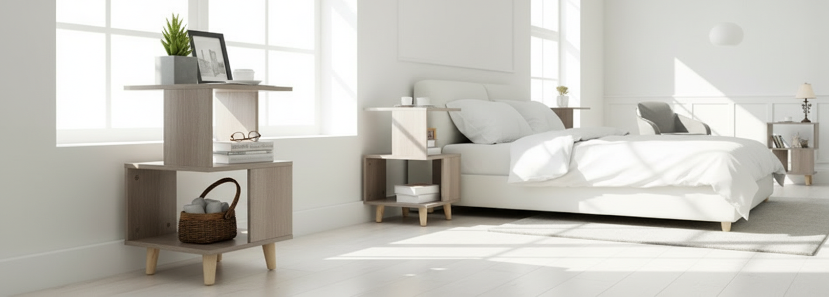 Modern Nightstand - Angle View