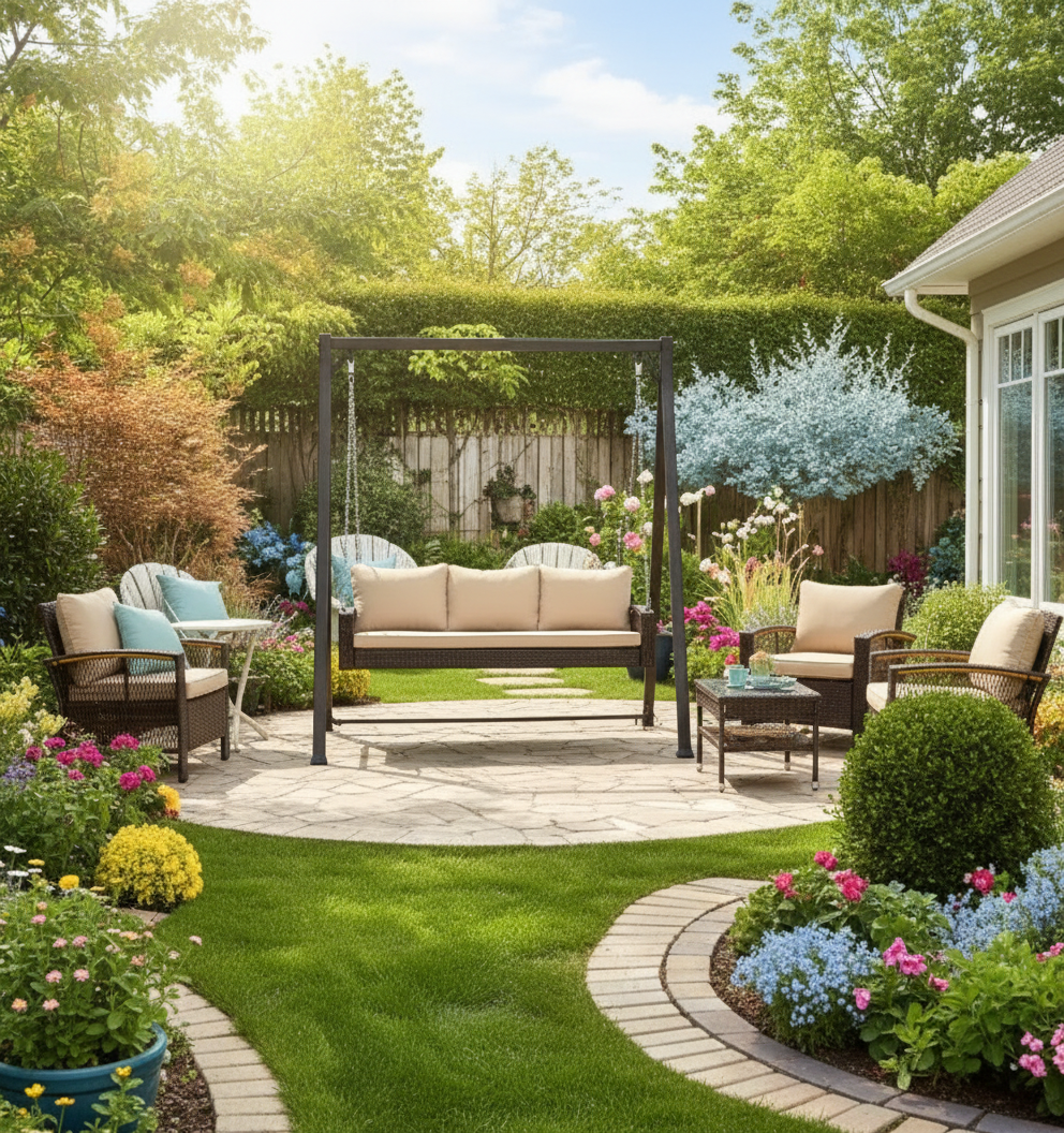 Porch Swing - Patio View