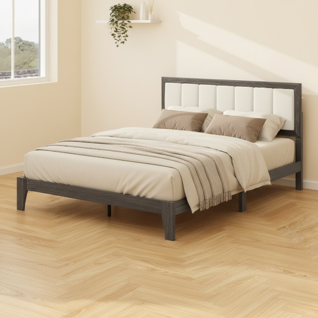 Queen Platform Bed - Front View