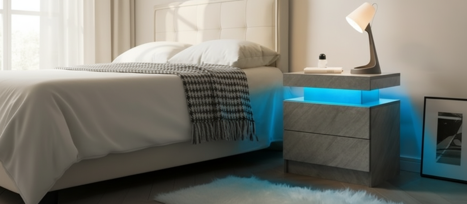 LED Nightstand - Side View