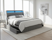 Queen LED Bed - Front View