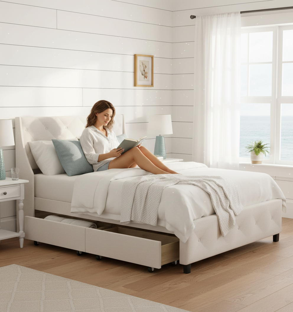 Queen Storage Bed - Lifestyle