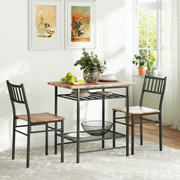 Industrial dining set in small apartment