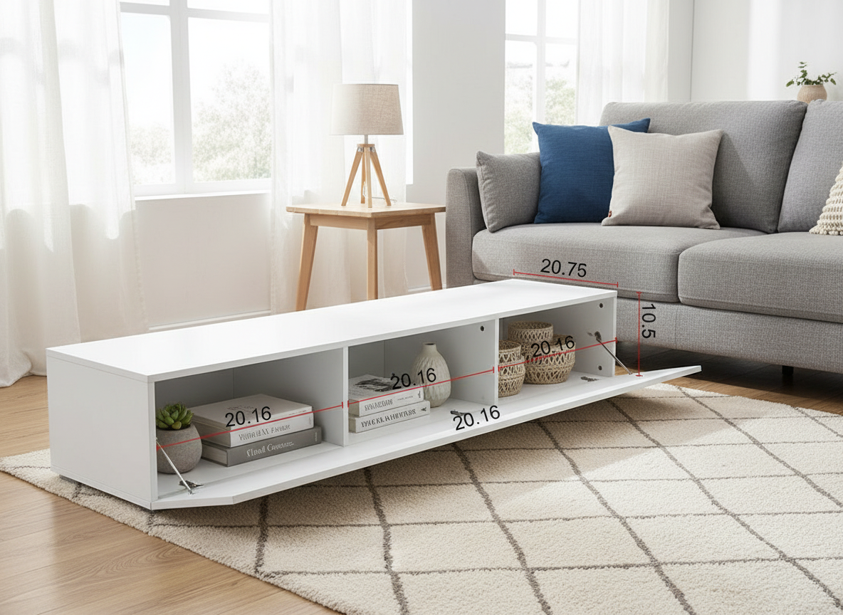 Mueble TV - Medidas de Compartimentos