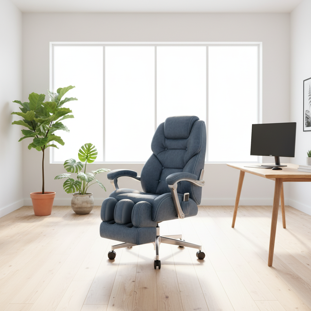 Silla de masaje en espacio minimalista moderno